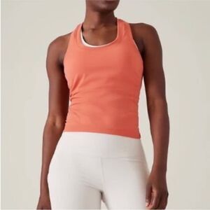 ATHLETA Momentum Seamless Racerback Tank Top Orange XXS